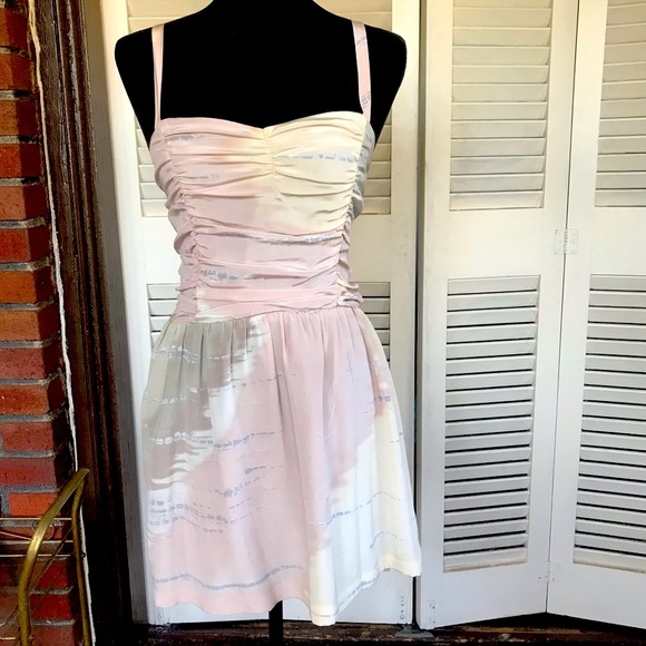 Myne Dresses & Skirts - Myne dress mini silk summer pink white grey